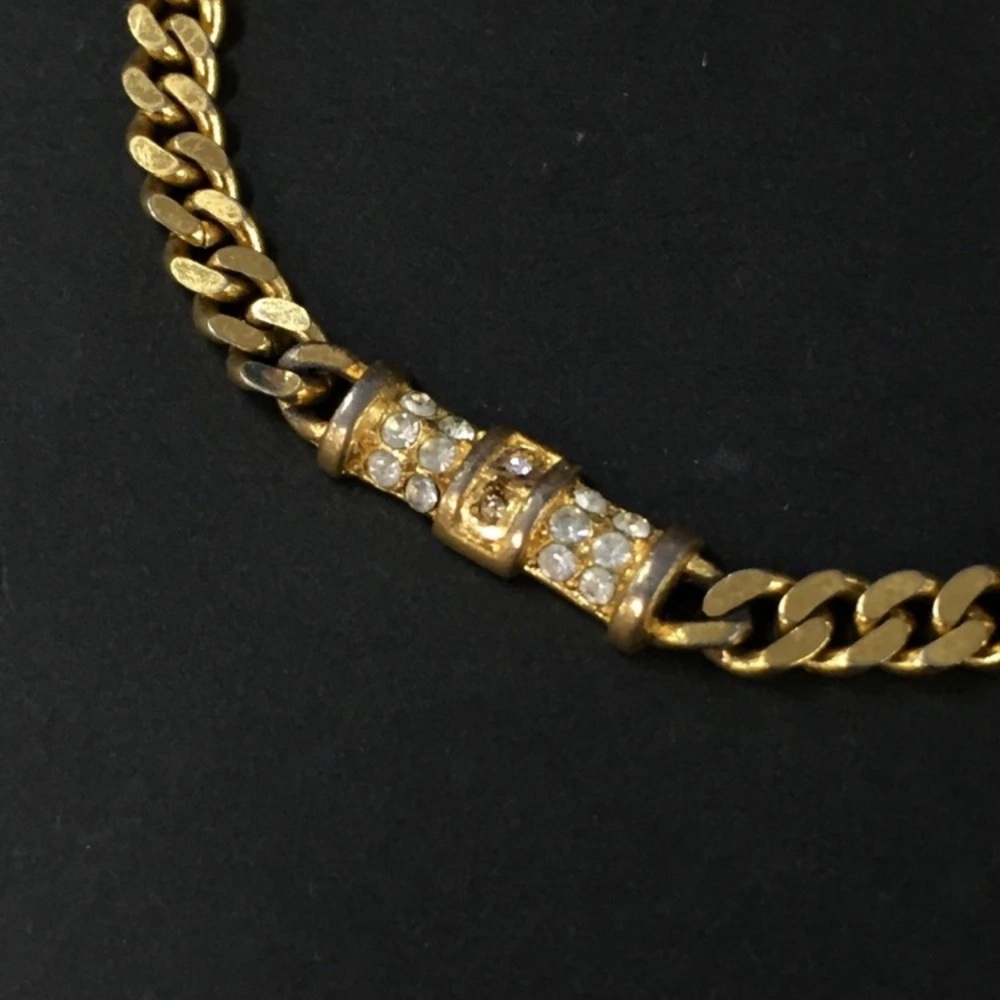 Authentic Vintage Christian Dior Bracelet with Moissanite Accent Stones - Picture 2 of 7
